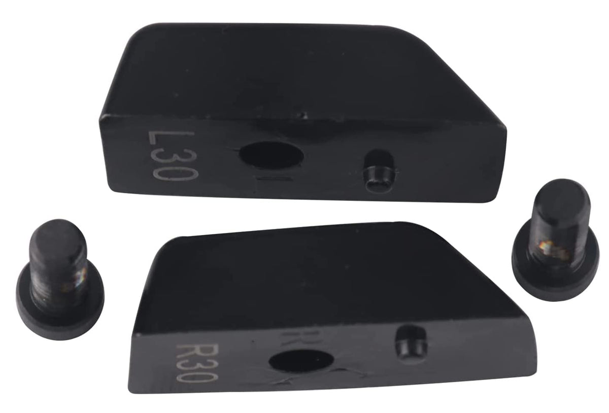 Detachable weight screw system closeup for quick adjustments