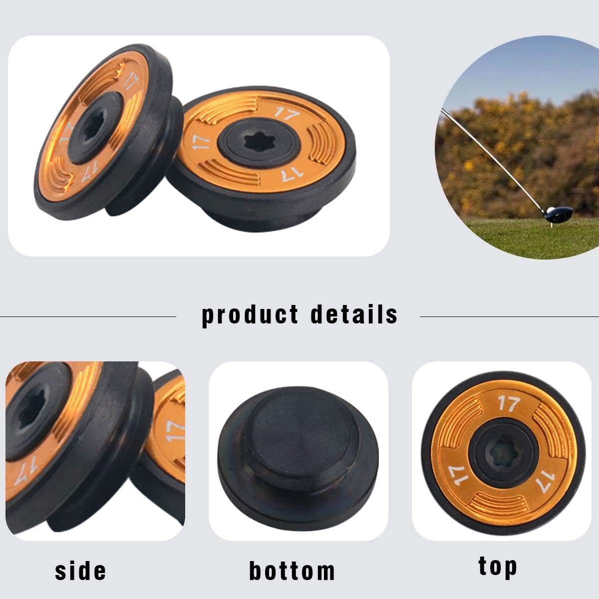 XFDACOV 5g weight screw designed for Taylormade M21 for tuned tempo