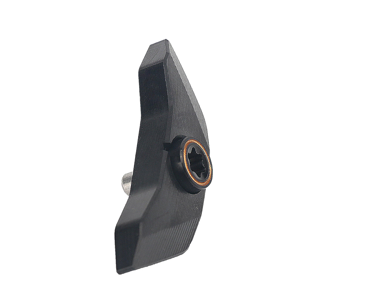 XFDACOV weight screw close-up shows CNC threading for reliable attachment.