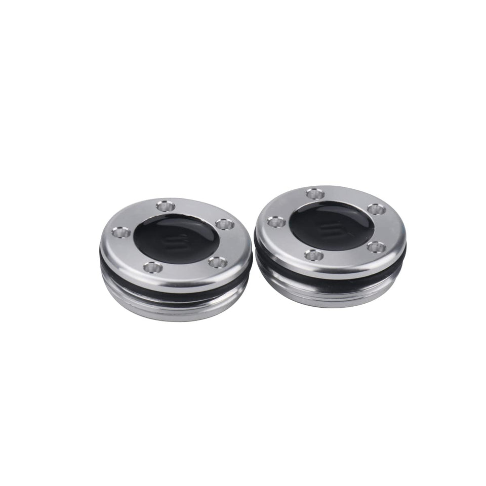XFDACOV golf weights in black, two 5g pieces, for quick balance tweaks.