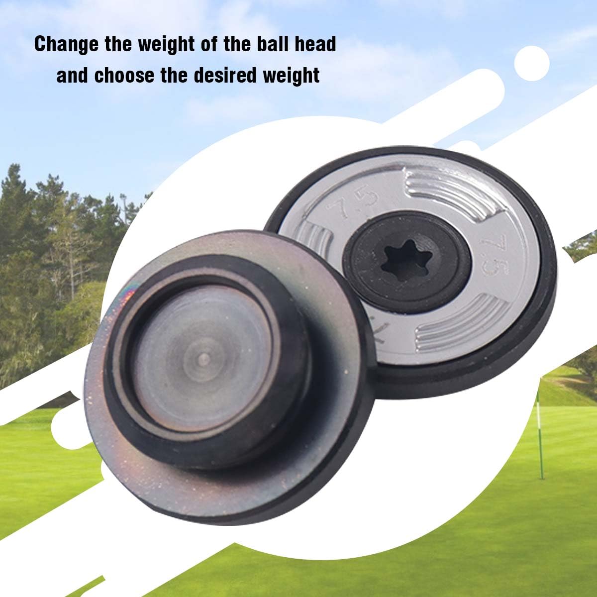 XFDACOV weight screw on Spider GTX putter, highlighting easy customization.
