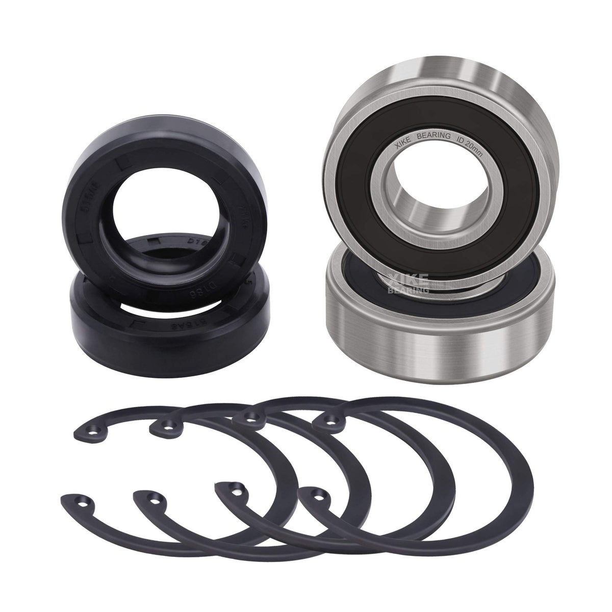 XIKE 2-set golf cart rear axle bearings seal kit packaging for easy replacement