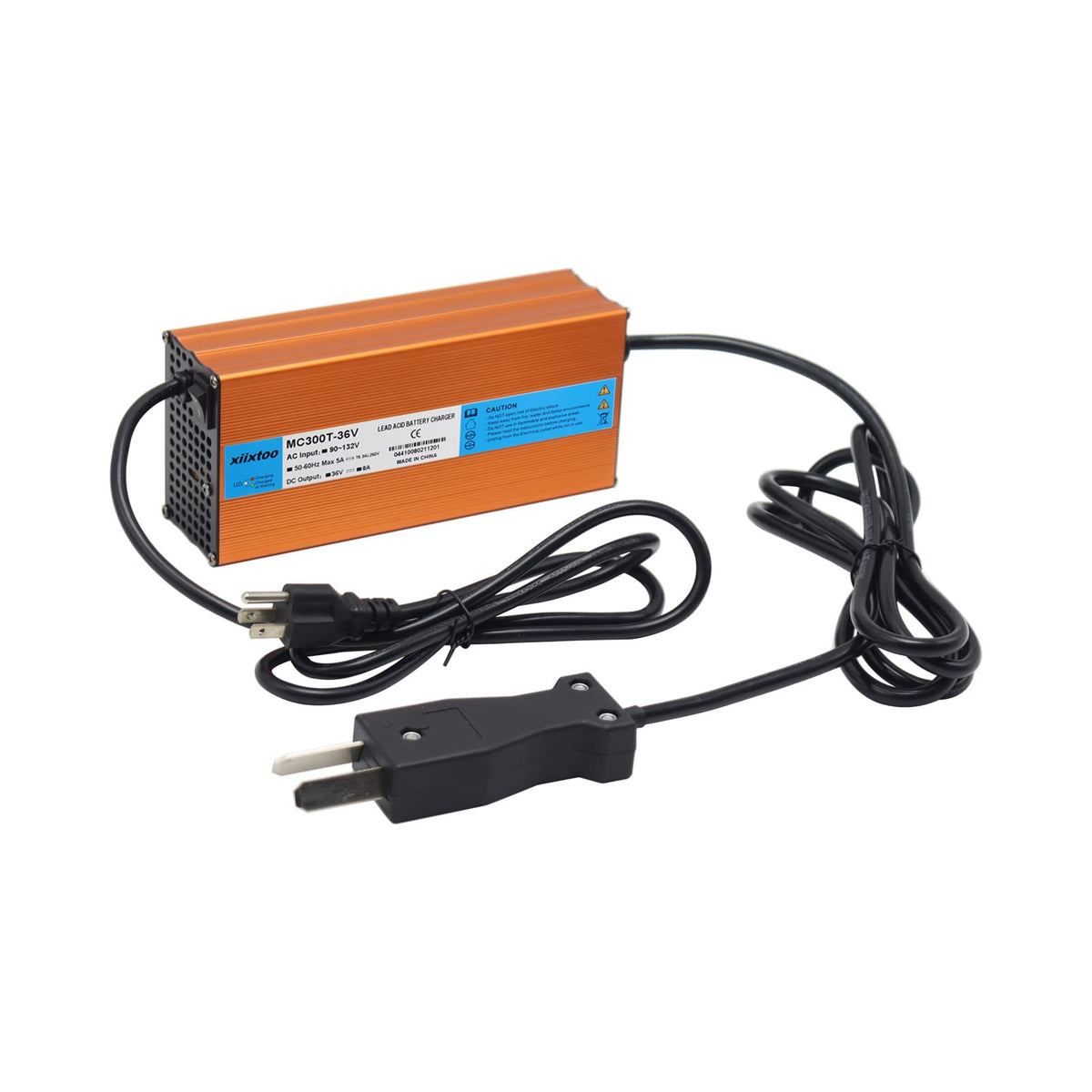 Xiixtoo 36V LED indicator shows charging status at a glance.