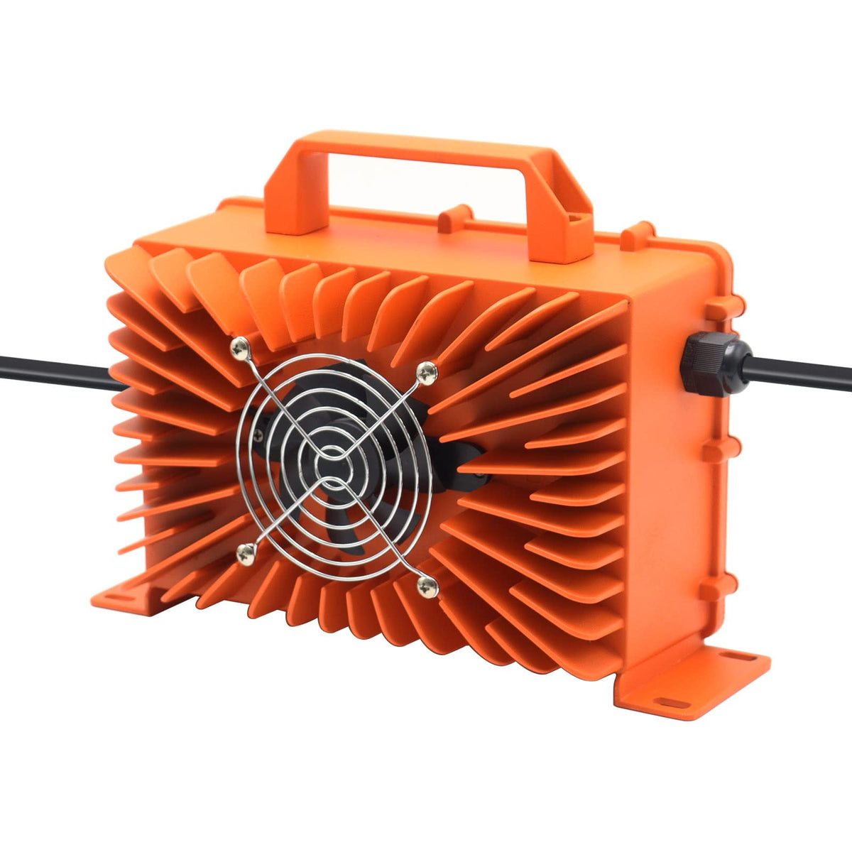 Xiixtoo die-cast aluminum charger with heat-dissipating fins for durable performance.