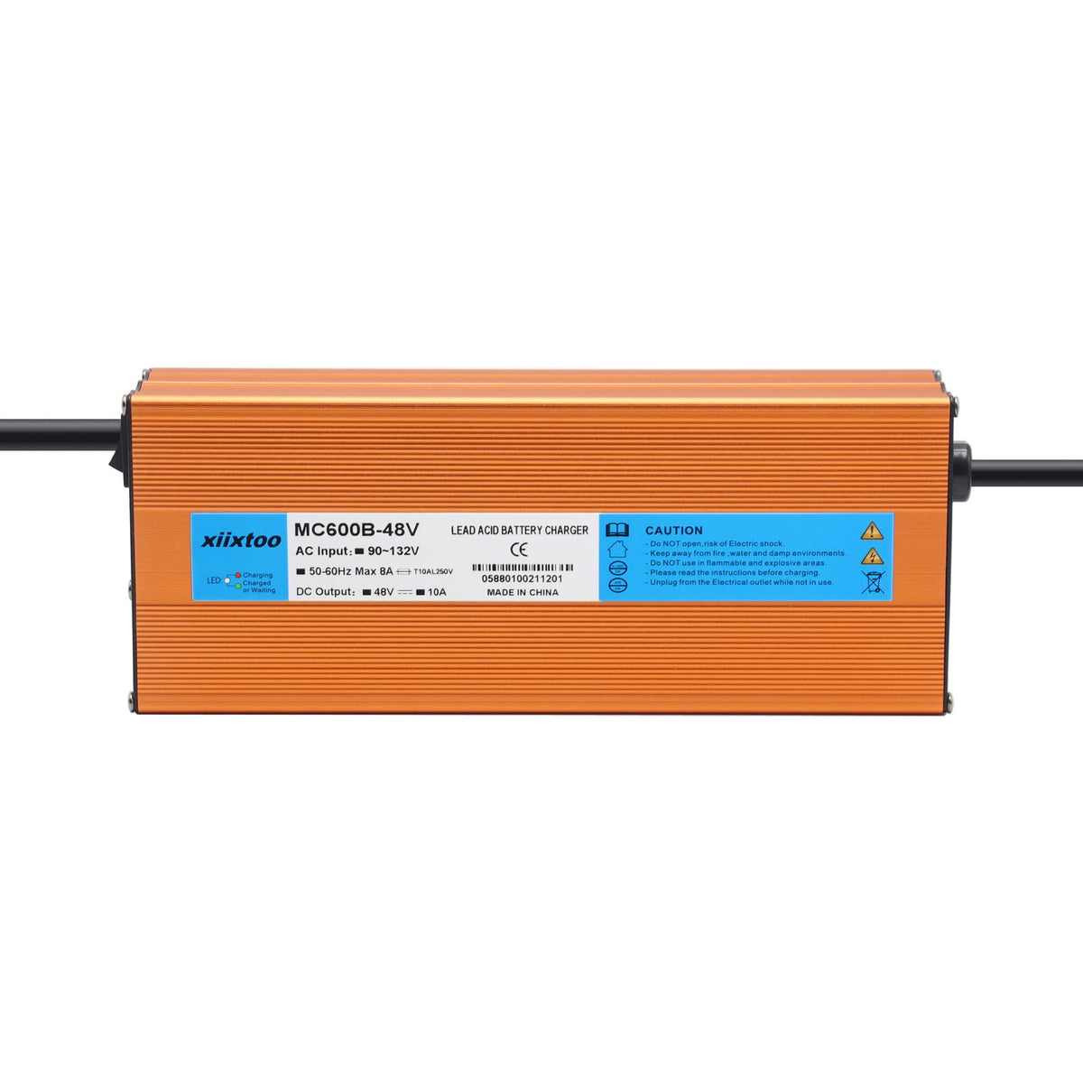 Xiixtoo lightweight 3.7 lbs charger designed for easy transport around the club or garage.