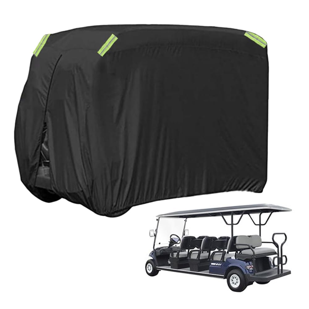 XIMINZ golf cart cover for 8-passenger cart protecting from sun and rain