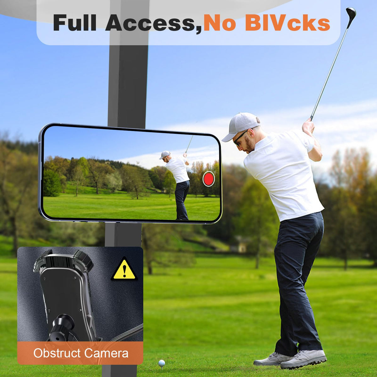 Xincarimo 360-degree rotation enables swing analysis from any seat angle.