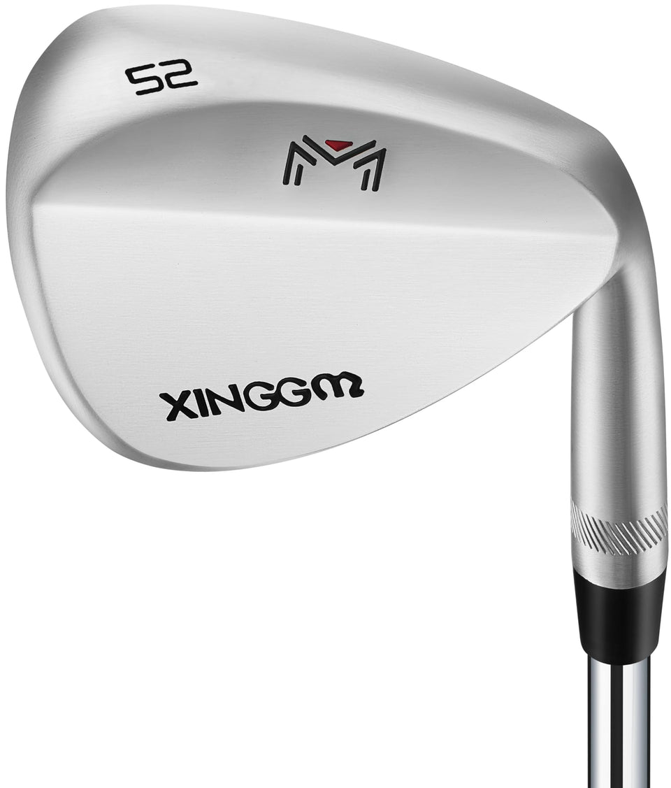 XINGGM forged wedge with beveled sole for easier bunker shots.