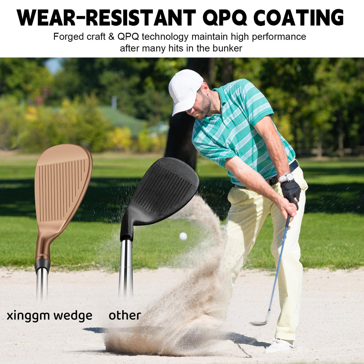 XINGGM wedge head durability supports long-lasting performance in wet sand.