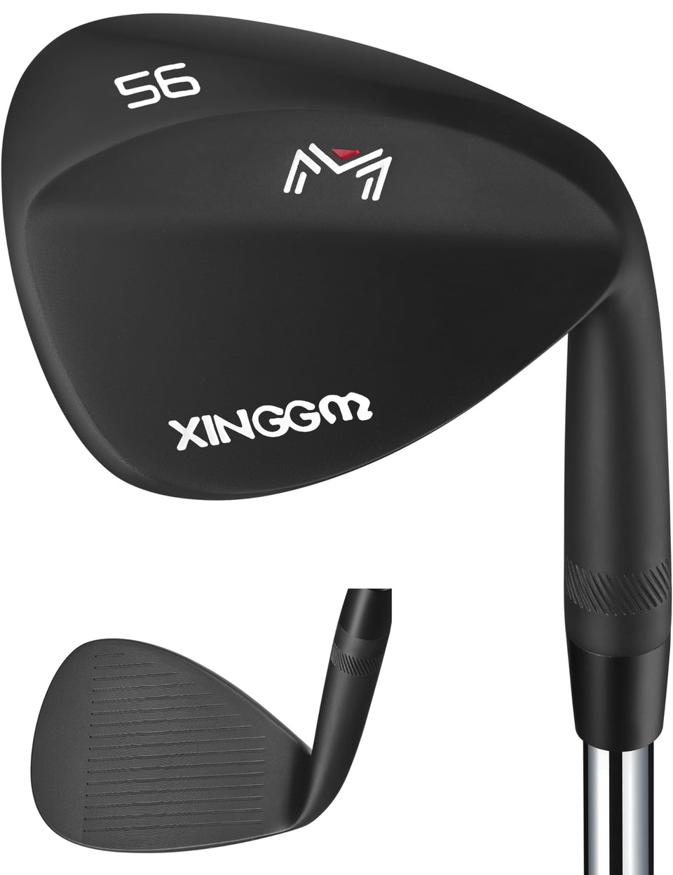 XINGGM forged golf wedge face closeup showing beveled sole for higher, precise shots.