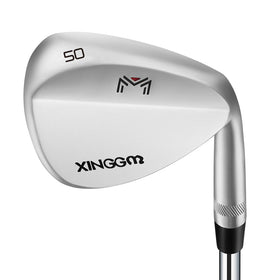 XINGGM forged wedge face close-up showing beveled sole for precise shots