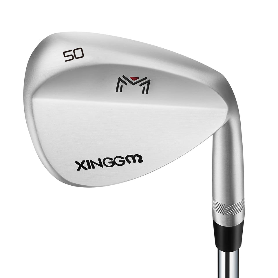 XINGGM forged wedge face close-up showing beveled sole for precise shots