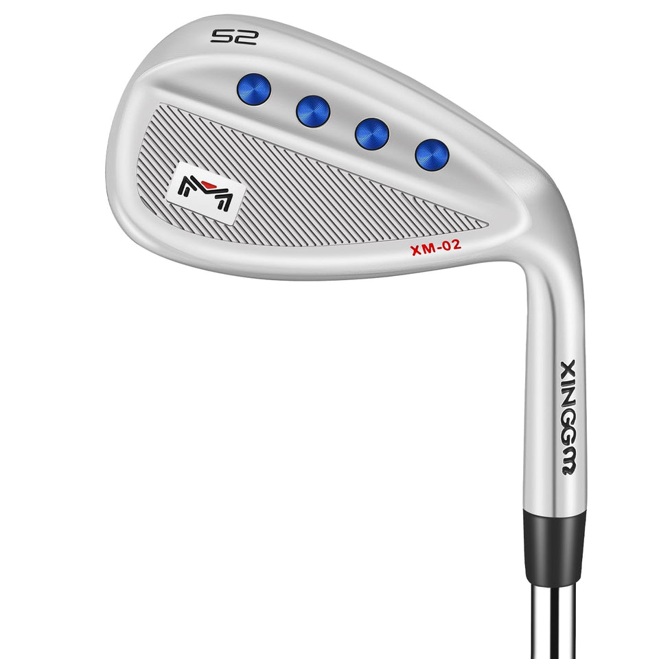 XINGGM forged wedge milled face 52-degree shot for improved spin and control.
