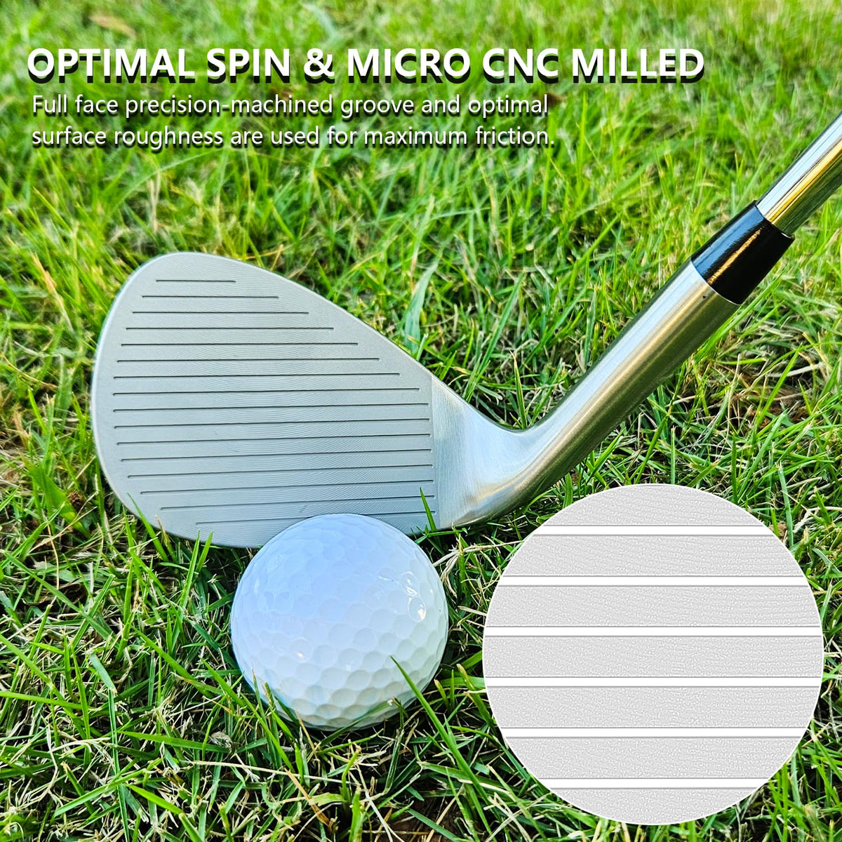 Balanced weight distribution enhances accuracy on approach and chips.