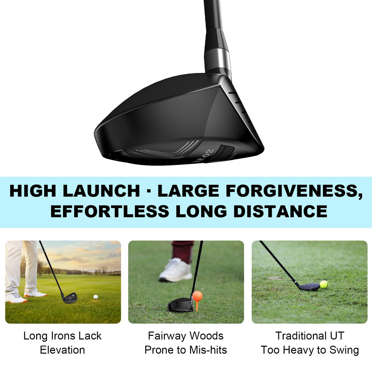XINGGM 4H graphite head profile for improved accuracy and landings.