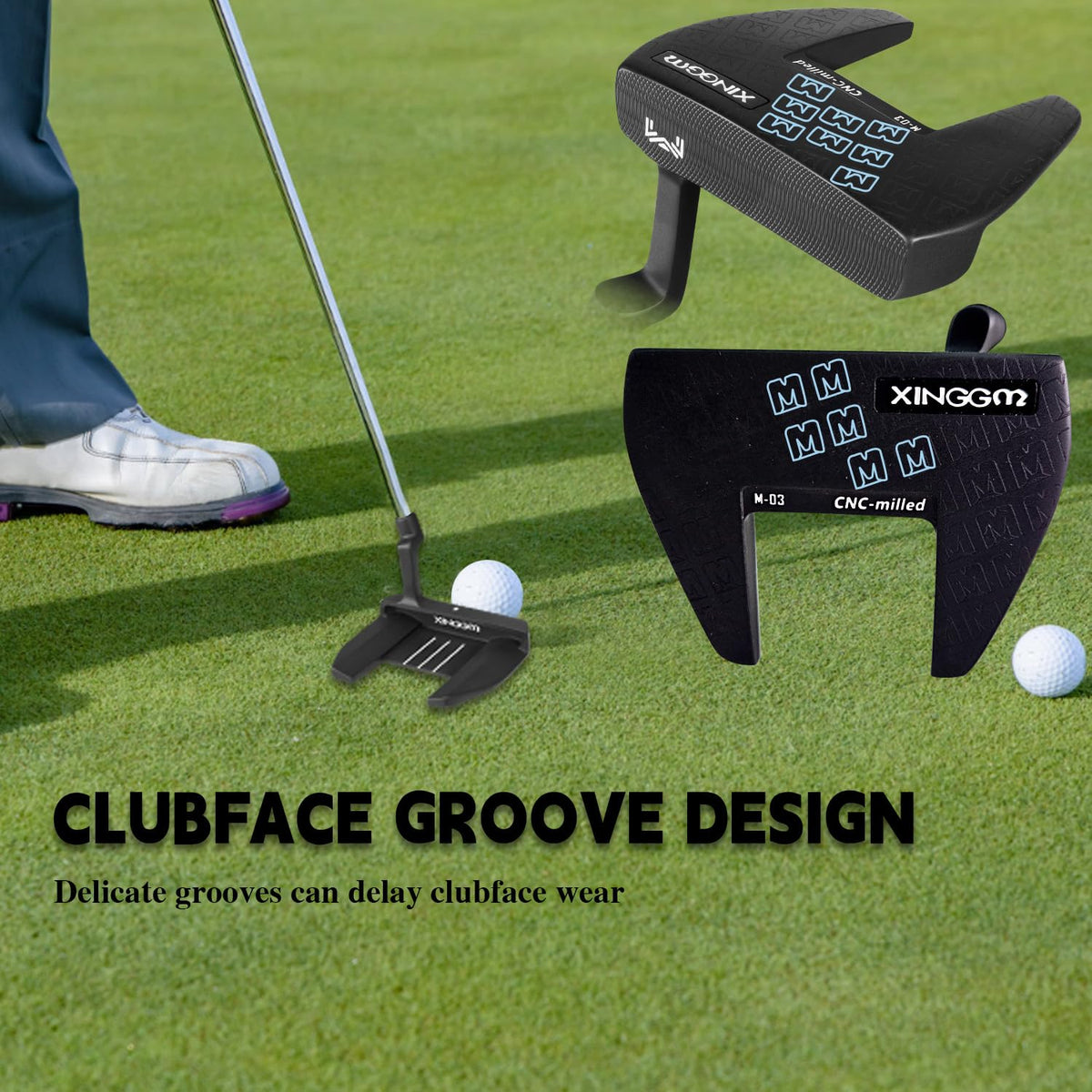XINGGM blade design offers versatile feel and aiming control.