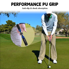 XINGGM heel-toe weighting enhances stability on off-center putts.