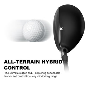 XINGGM Rescue 4 hybrid sole improves turf interaction for straighter flights.