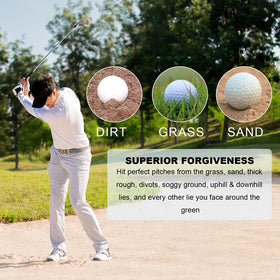 XINGGM Smart Wedge wide sole helps bunker escapes with minimal digging.