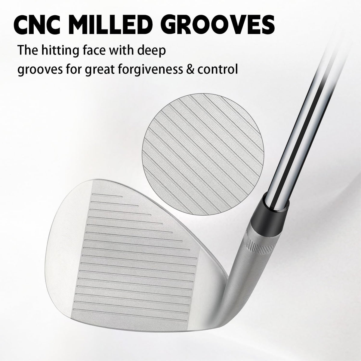 XINGGM wedge with QPQ finish offers durability in wet sand and rough turf.