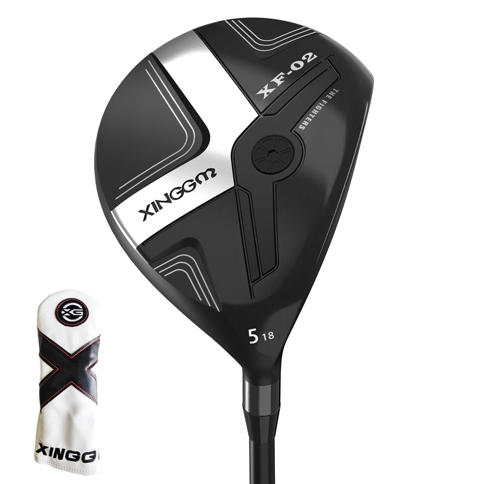 XINGGM XF02 head design overview highlighting stability for straighter shots.
