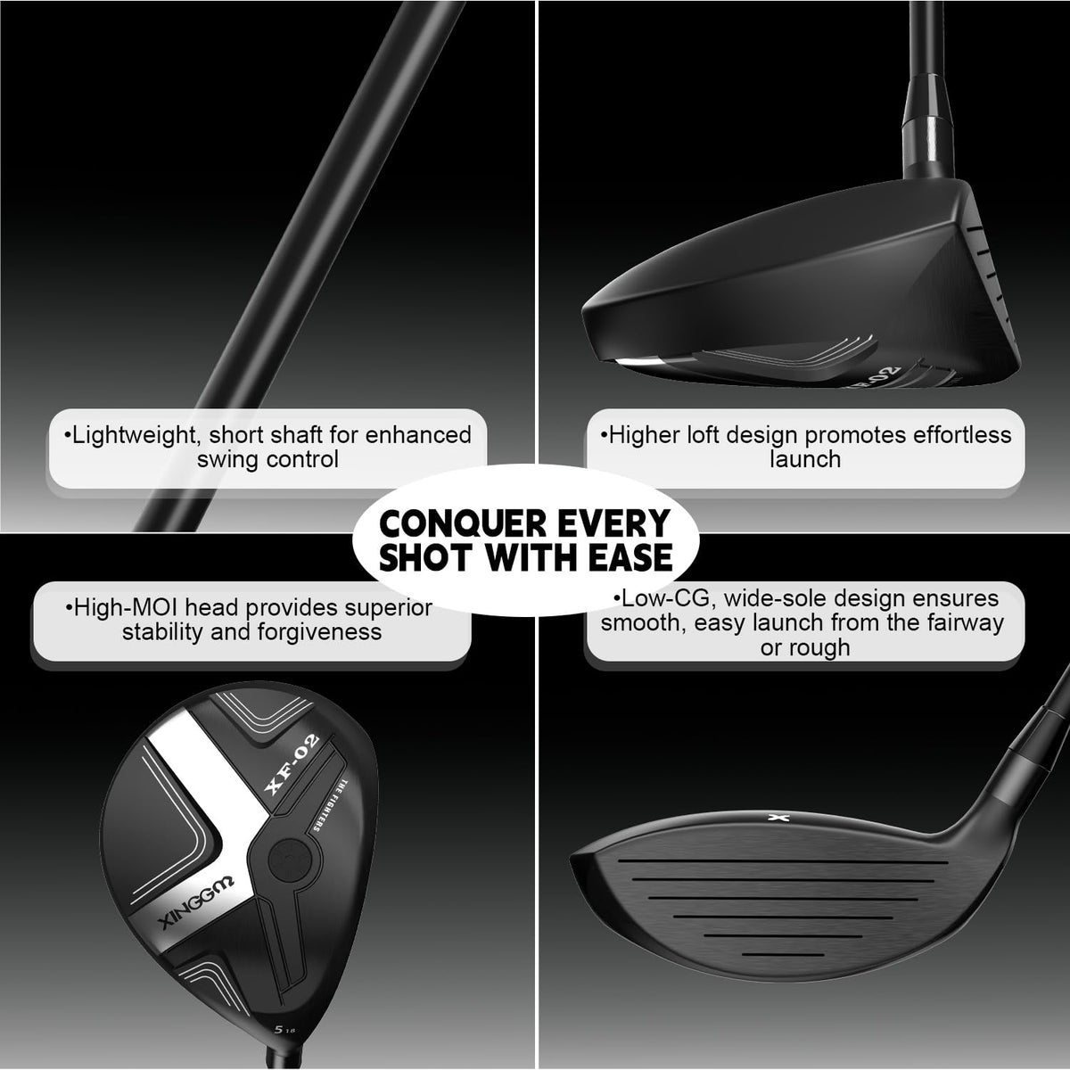 XINGGM XF02 X shaped design reduces drag and increases speed