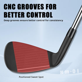 Close-up of XM-01 CNC grooves highlighting precision for better control