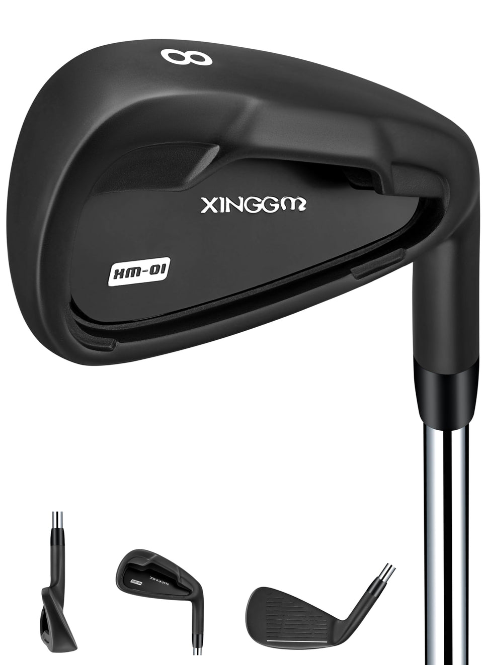 XINGGM XM-01 iron face with CNC grooves enhances control and precision.