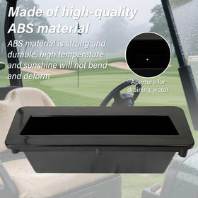 XINSTCO ABS open-design holder fits larger phones securely on the cart.