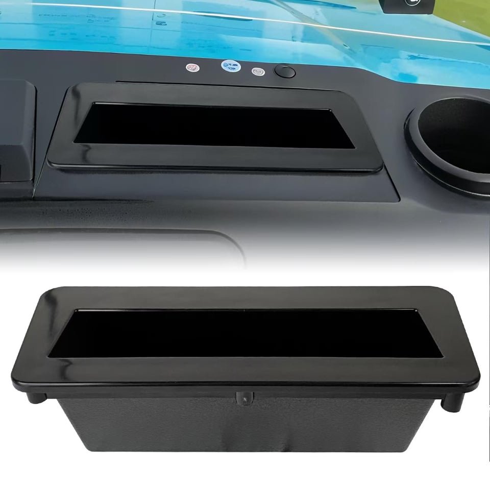 XINSTCO ABS golf cart phone and wallet holder with drain hole keeps essentials dry on course.