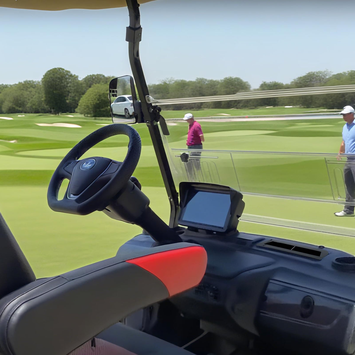 XINSTCO ABS golf cart storage organizer keeps essentials neatly in place