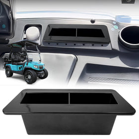 XINSTCO black golf cart accessory adds a sleek, tidy interior look