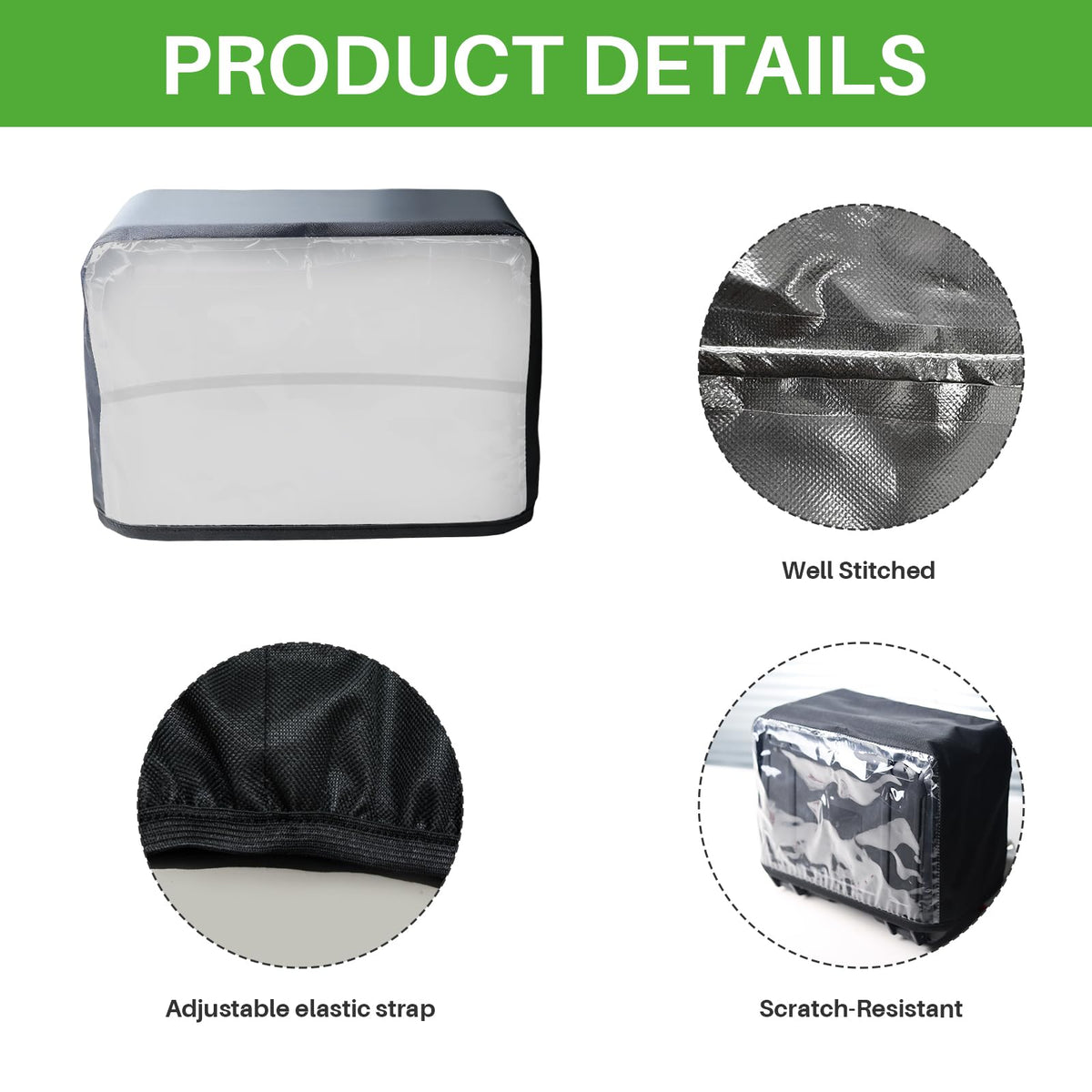 XINSTCO dustproof and windproof shield keeps display protected on breezy days