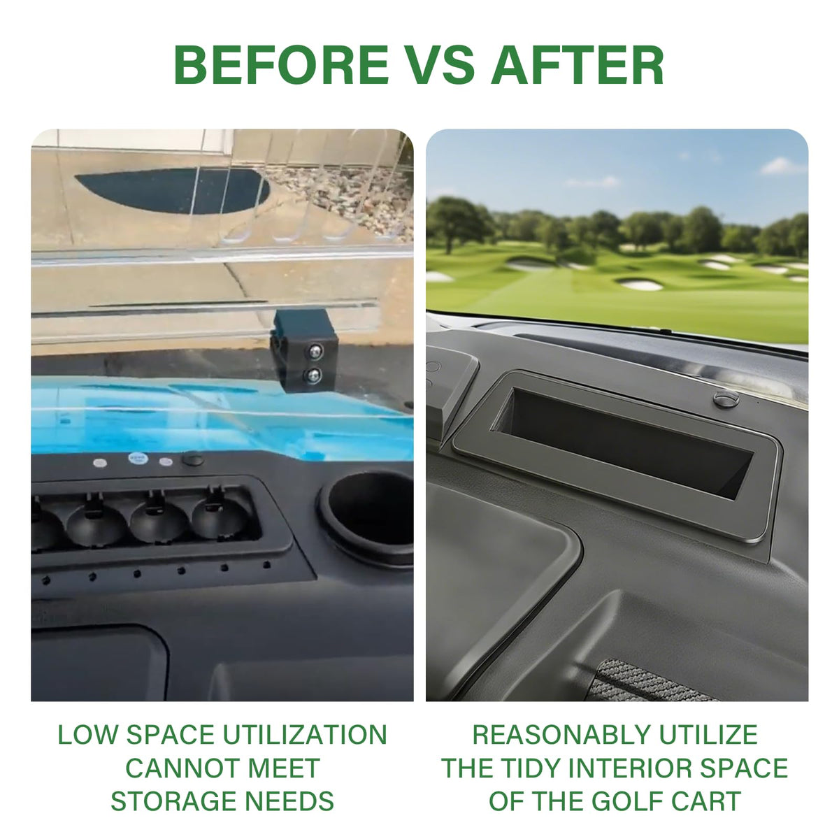 XINSTCO Ranger compatibility for stable mounting on golf carts.