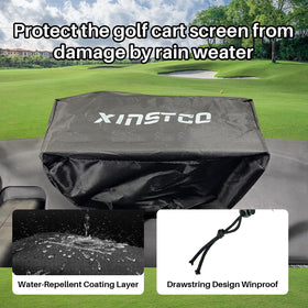 XINSTCO drawstring-adjusted bottom keeps the cover secure in windy conditions.