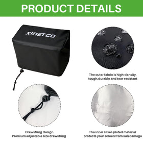 XINSTCO windproof drawstring keeps the screen secure in gusty weather.