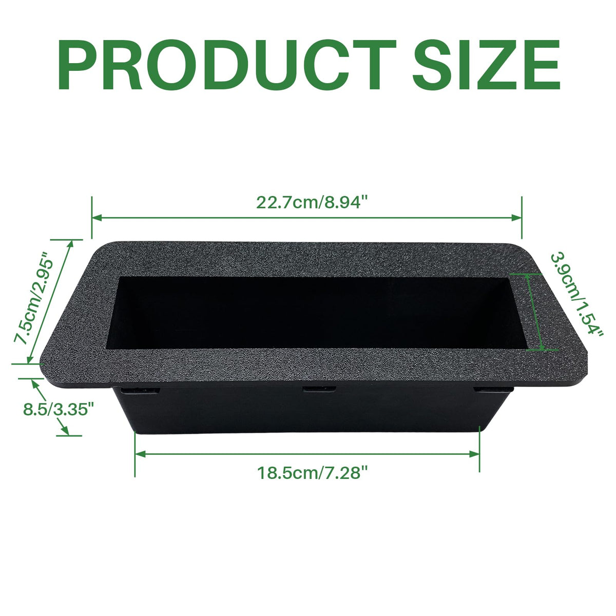 XINSTCO drainage-hole detail prevents water pooling after rain or wash