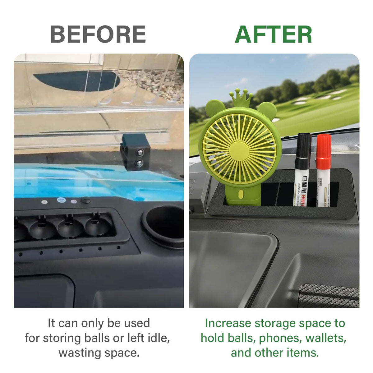 XINSTCO golf cart holder Forester replacement insert keeps items accessible