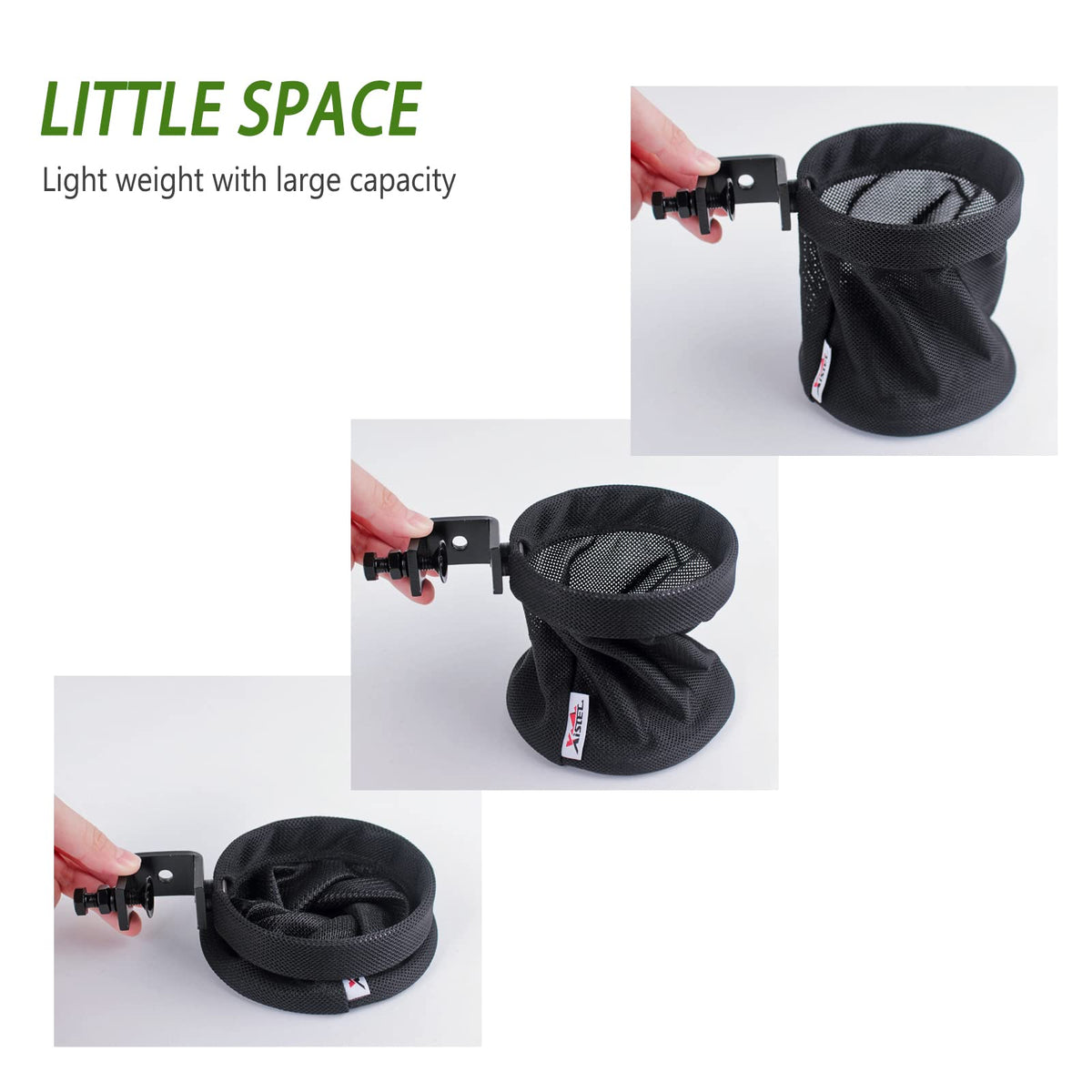 Xislet bottle holder with 360-degree adjustable clamp for versatile placement.