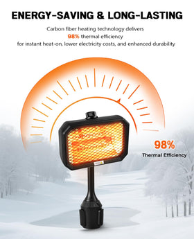 Xislet golf cart heater 48v-compatible: designed for Club Car, Yamaha, EZGO systems.