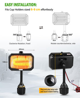 Xislet golf cart heater durable-build: high-temp materials with long-term reliability.