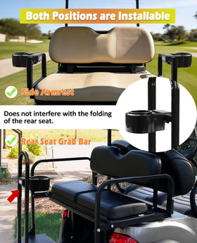 Xislet grab-bar installation cup holder; mounts quickly without drilling