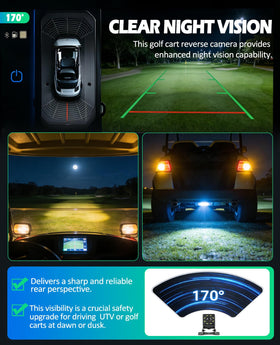 Xislet 4.3-inch monitor with 16:9 display for wide, real-time rear monitoring