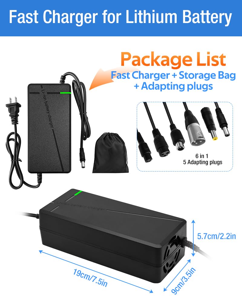 XIUWK charger side view highlighting compact design for easy storage.