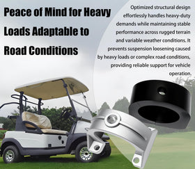 Xiweiqi rear axle bracket area with installed ISO mount caps and bushings
