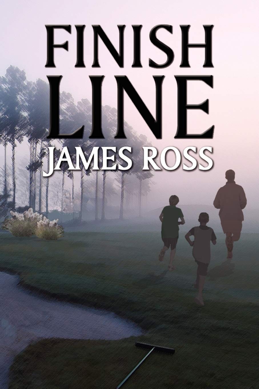 Xlibris Finish Line cover with two teens on a golf course invites reflective summer reading.