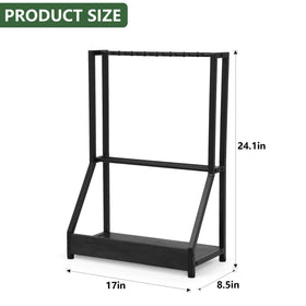 Xnwouco pre-drilled assembly illustration for quick setup of the stand.