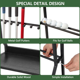 Xnwouco solid wood shelves combined with iron frame for durable organization.