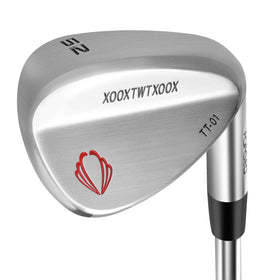 XOOXTWTXOOX 52-degree wedge wide sole aids sand and rough turf.