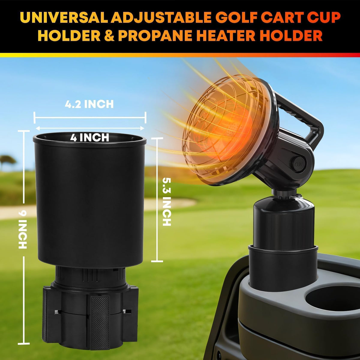 Xoxocos ABS plastic cup holder highlighting durable construction